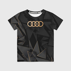 Футболка детская Audi golden poly, цвет: 3D-принт