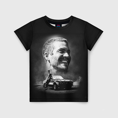 Детская футболка Пол Уокер / 3D-принт – фото 1