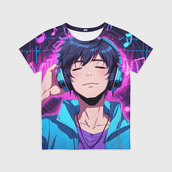 Футболка детская Любитель музыки, цвет: 3D-принт