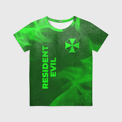 Футболка детская Resident Evil - green gradient вертикально, цвет: 3D-принт