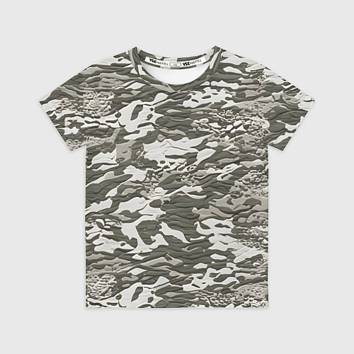 Детская футболка Фактурный камуфляж / 3D-принт – фото 1
