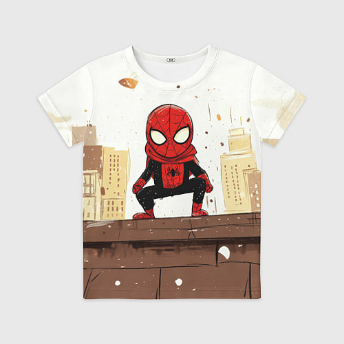 Детская футболка Мини человек-паук / 3D-принт – фото 1