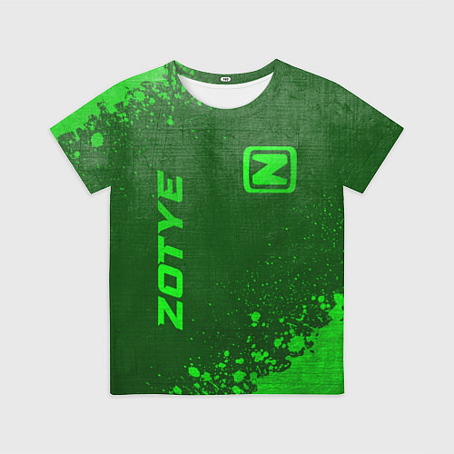 Детская футболка Zotye - green gradient вертикально / 3D-принт – фото 1