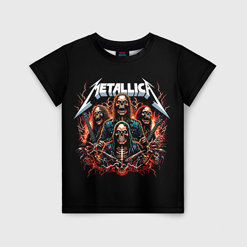 Детская футболка Metallica forever - thrash metal / 3D-принт – фото 1