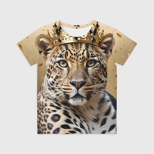 Детская футболка Королевский леопард / 3D-принт – фото 1
