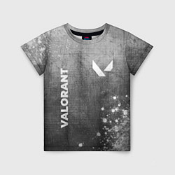 Футболка детская Valorant - grey gradient вертикально, цвет: 3D-принт
