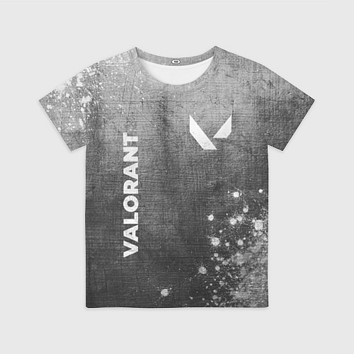 Детская футболка Valorant - grey gradient вертикально / 3D-принт – фото 1