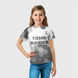 Футболка детская Tomb Raider - white gradient посередине, цвет: 3D-принт — фото 2
