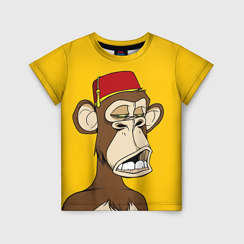 Детская футболка NFT ape monkey / 3D-принт – фото 1