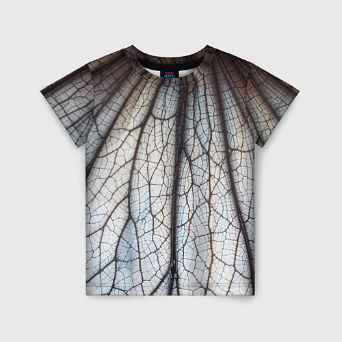 Детская футболка Прожилки растения / 3D-принт – фото 1