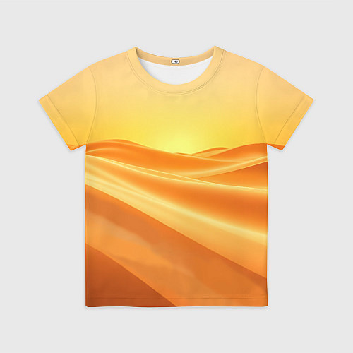 Детская футболка Золотые пески / 3D-принт – фото 1