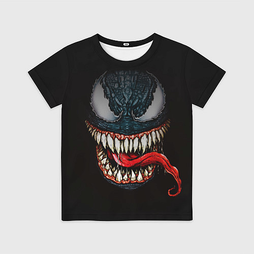 Детская футболка Веном зубастый / 3D-принт – фото 1