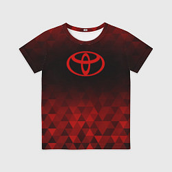Футболка детская Toyota red poly, цвет: 3D-принт