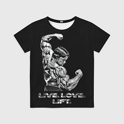 Футболка детская Арнольд - живи люби расти, цвет: 3D-принт