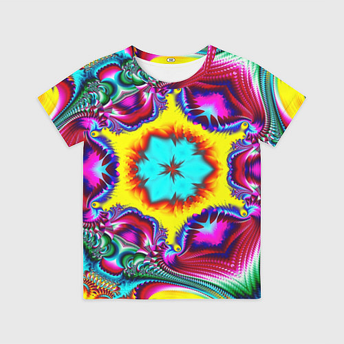 Детская футболка Абстракция узор фракталы / 3D-принт – фото 1