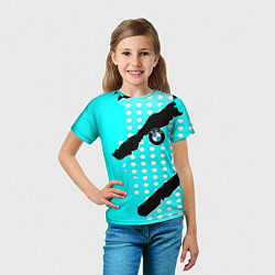 Футболка детская BMW sport краски, цвет: 3D-принт — фото 2