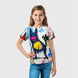 Футболка детская Веселые зверята, цвет: 3D-принт — фото 2