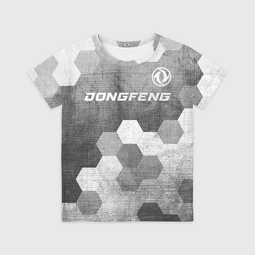 Детская футболка Dongfeng - grey gradient посередине / 3D-принт – фото 1