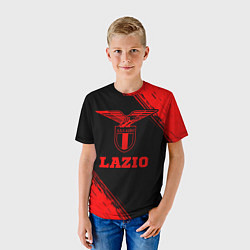 Футболка детская Lazio - red gradient, цвет: 3D-принт — фото 2