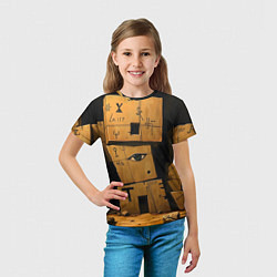 Футболка детская Глаза в каменных домах, цвет: 3D-принт — фото 2