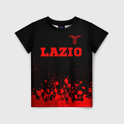 Детская футболка Lazio - red gradient посередине / 3D-принт – фото 1