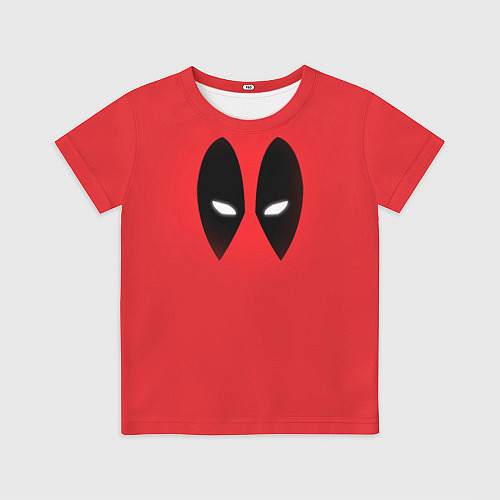 Детская футболка Дэдпул глаза / 3D-принт – фото 1