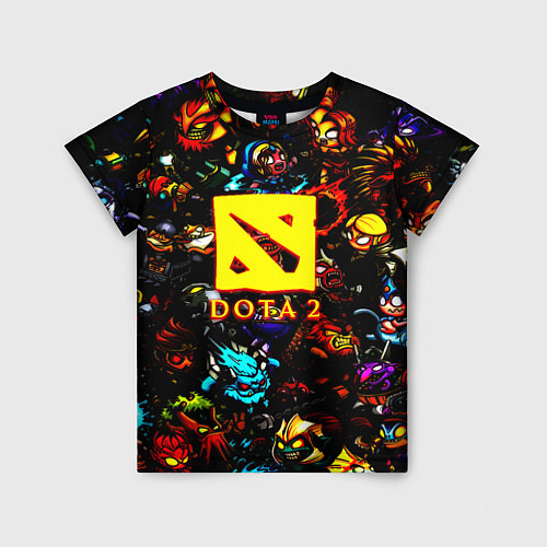 Детская футболка Dota2 персонажи / 3D-принт – фото 1