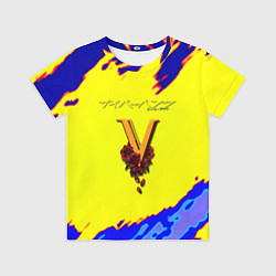 Футболка детская Cyberpunk краски неоновые, цвет: 3D-принт