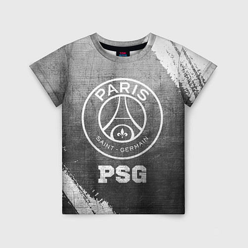 Детская футболка PSG - grey gradient / 3D-принт – фото 1