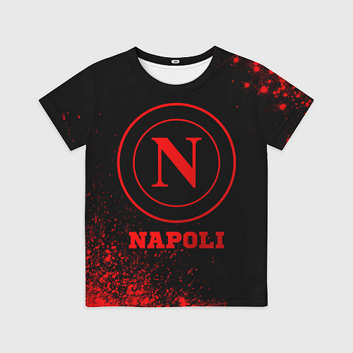 Детская футболка Napoli - red gradient / 3D-принт – фото 1