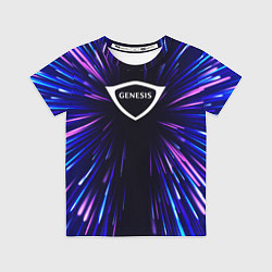 Футболка детская Genesis neon energy, цвет: 3D-принт