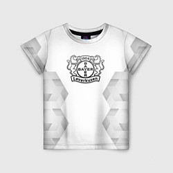Футболка детская Bayer 04 white poly, цвет: 3D-принт