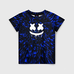 Футболка детская Marshmello blue energy, цвет: 3D-принт