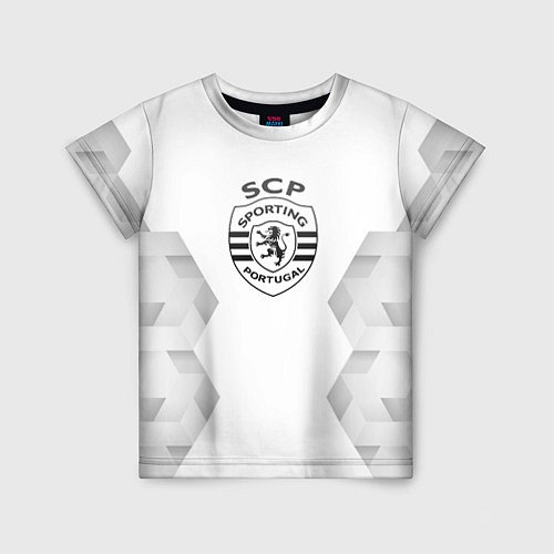 Детская футболка Sporting white poly / 3D-принт – фото 1