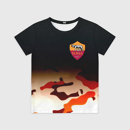Детская футболка Roma камуфляжный стиль / 3D-принт – фото 1