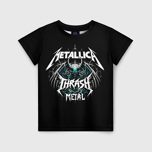 Детская футболка Metallica group - thrash metal style / 3D-принт – фото 1