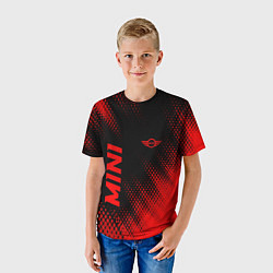 Футболка детская Mini - red gradient вертикально, цвет: 3D-принт — фото 2