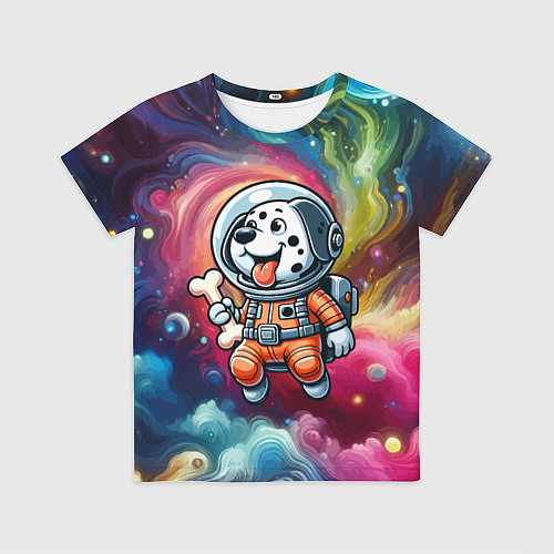 Детская футболка Funny dalmatian puppy - ai art / 3D-принт – фото 1