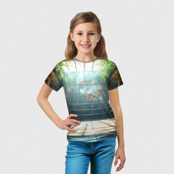 Футболка детская Ринг под открытым небом, цвет: 3D-принт — фото 2