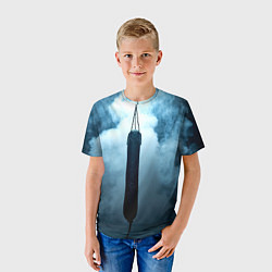 Футболка детская Боксерская груша в дыму, цвет: 3D-принт — фото 2