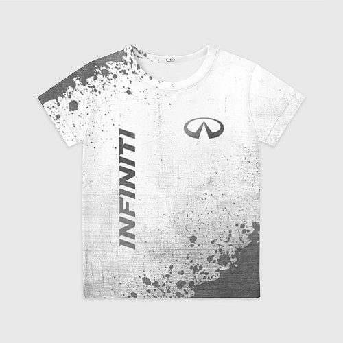 Детская футболка Infiniti - white gradient вертикально / 3D-принт – фото 1
