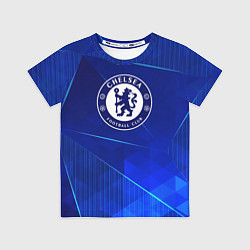 Футболка детская Chelsea blue poly, цвет: 3D-принт