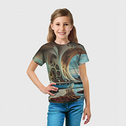 Футболка детская Современная пещера, цвет: 3D-принт — фото 2