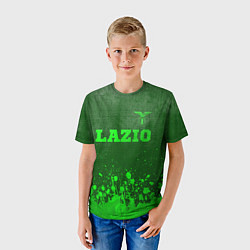 Футболка детская Lazio - green gradient посередине, цвет: 3D-принт — фото 2