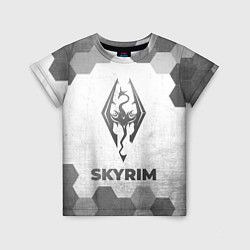 Детская футболка Skyrim - white gradient