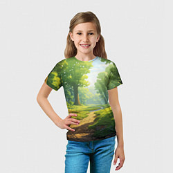Футболка детская Fabulous forest, цвет: 3D-принт — фото 2