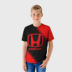 Футболка детская Honda - red gradient, цвет: 3D-принт — фото 2