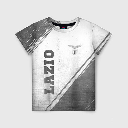 Детская футболка Lazio - white gradient вертикально / 3D-принт – фото 1