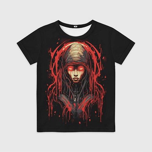 Детская футболка Инопланетная кибер-девушка / 3D-принт – фото 1