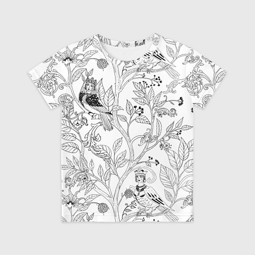 Детская футболка Птицы Сирин / 3D-принт – фото 1